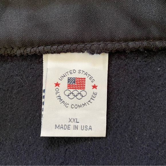 Vintage 90s United States Olympic Committee Black Jacket Made In USA Size XXL - Picture 4 of 11